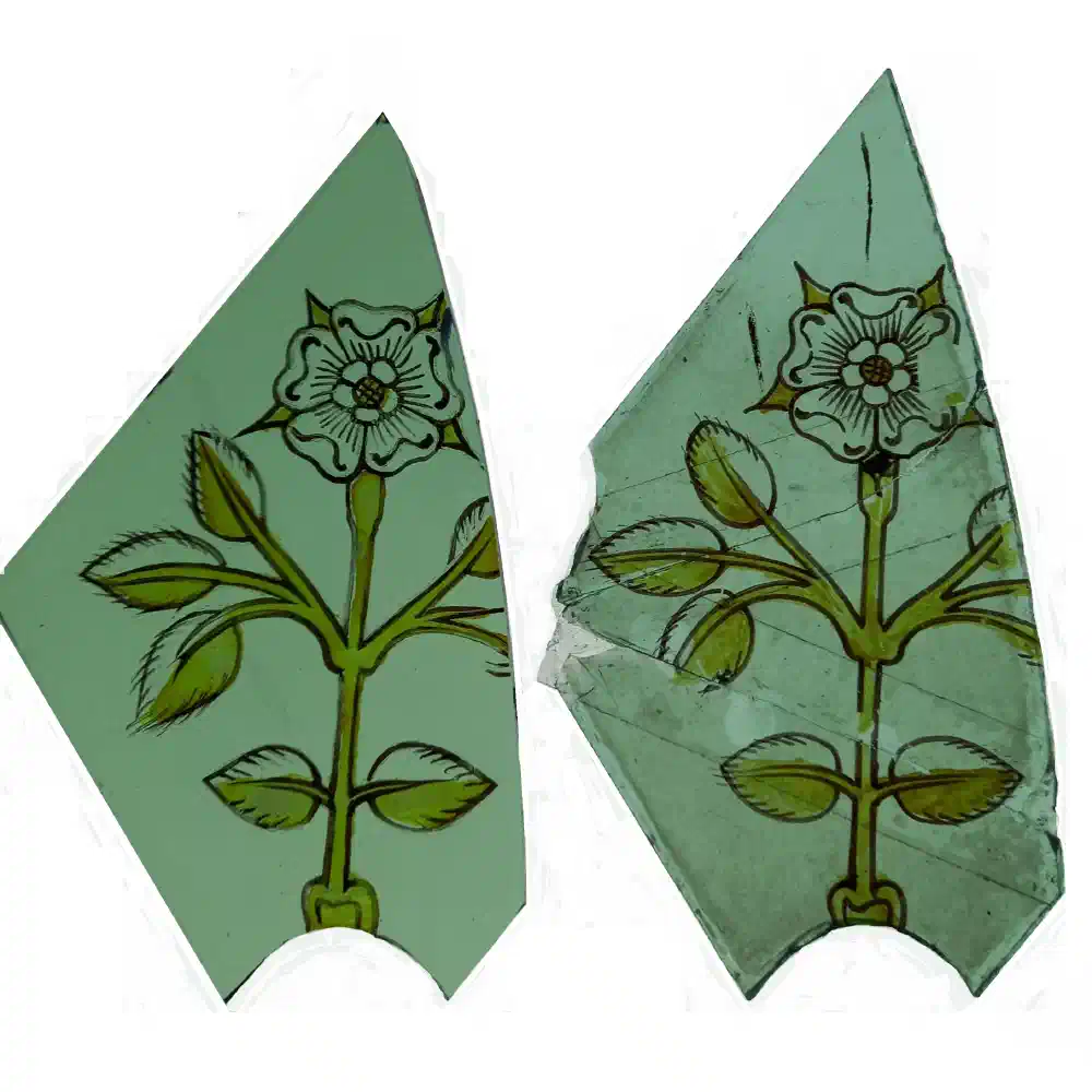 Painted wild rose panel