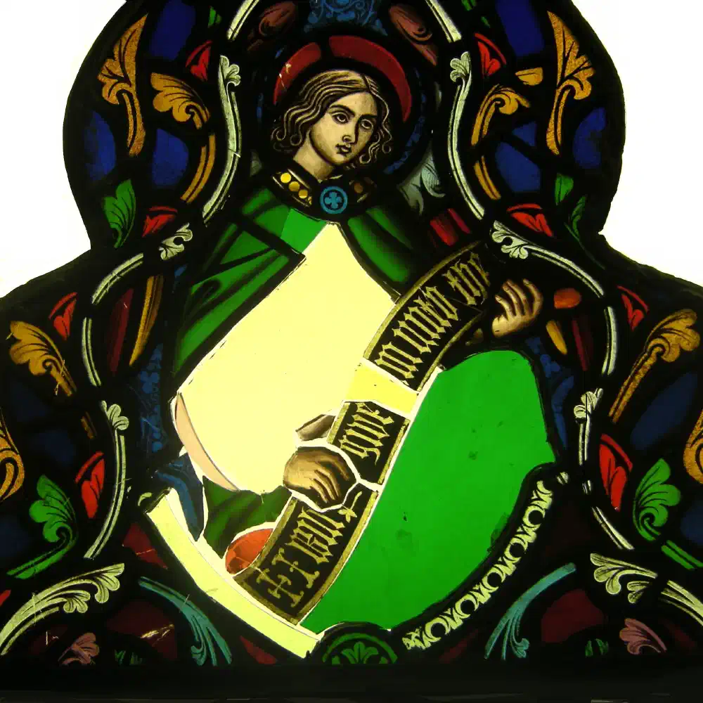 Saint window before conservation