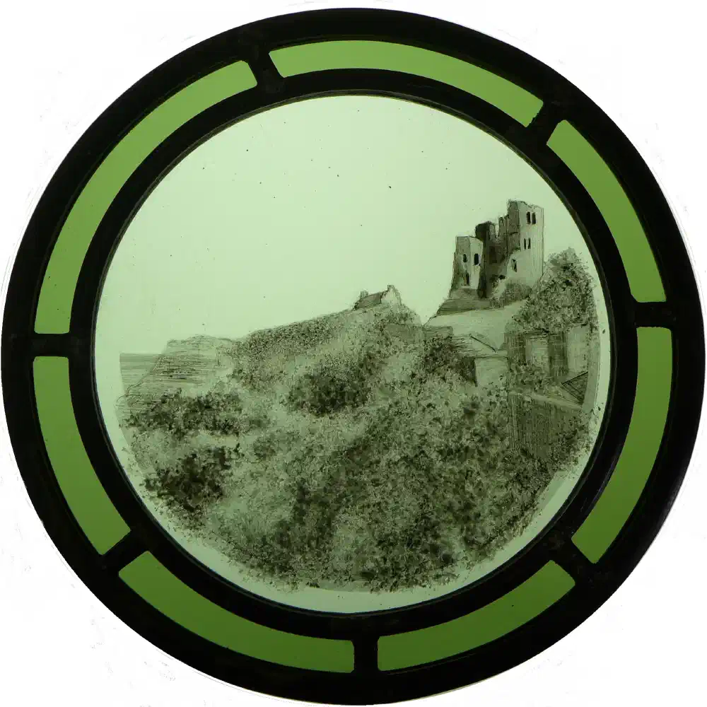 Scarborough Castle — stained glass by Ginkgo Glass
