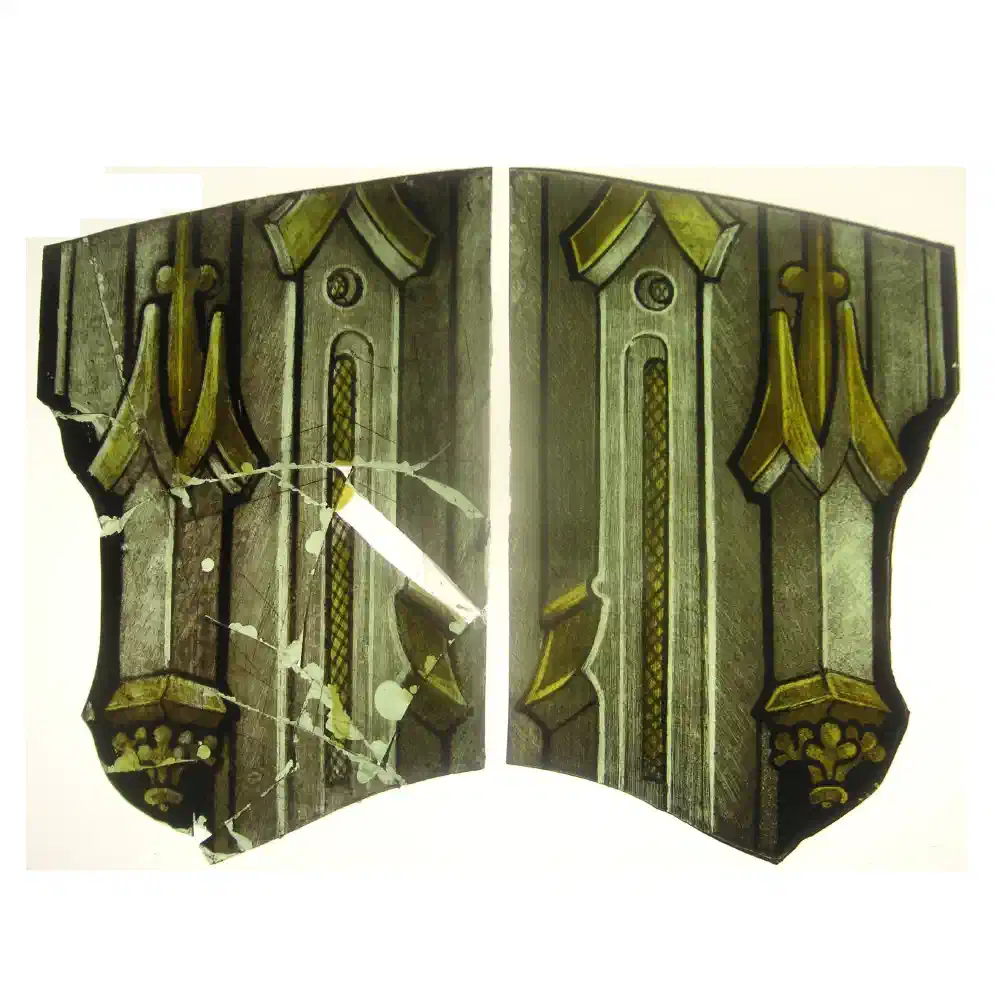 Painted gothic canopy detail