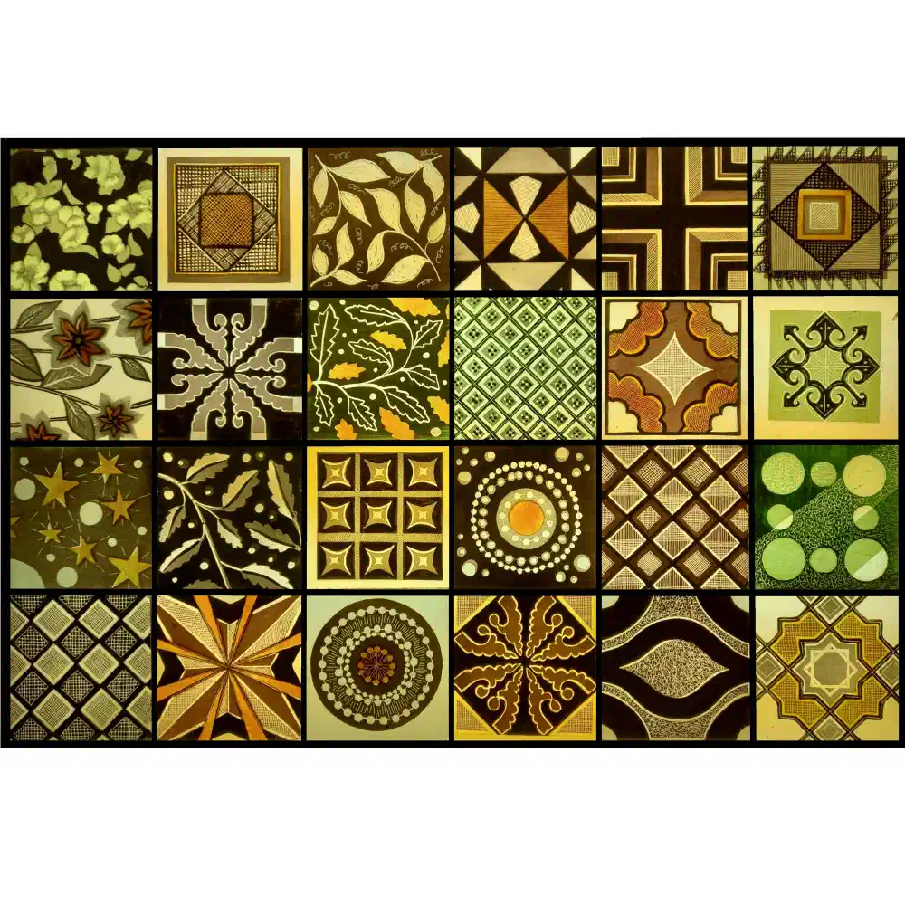 Patchwork Tiles — stained glass by Ginkgo Glass