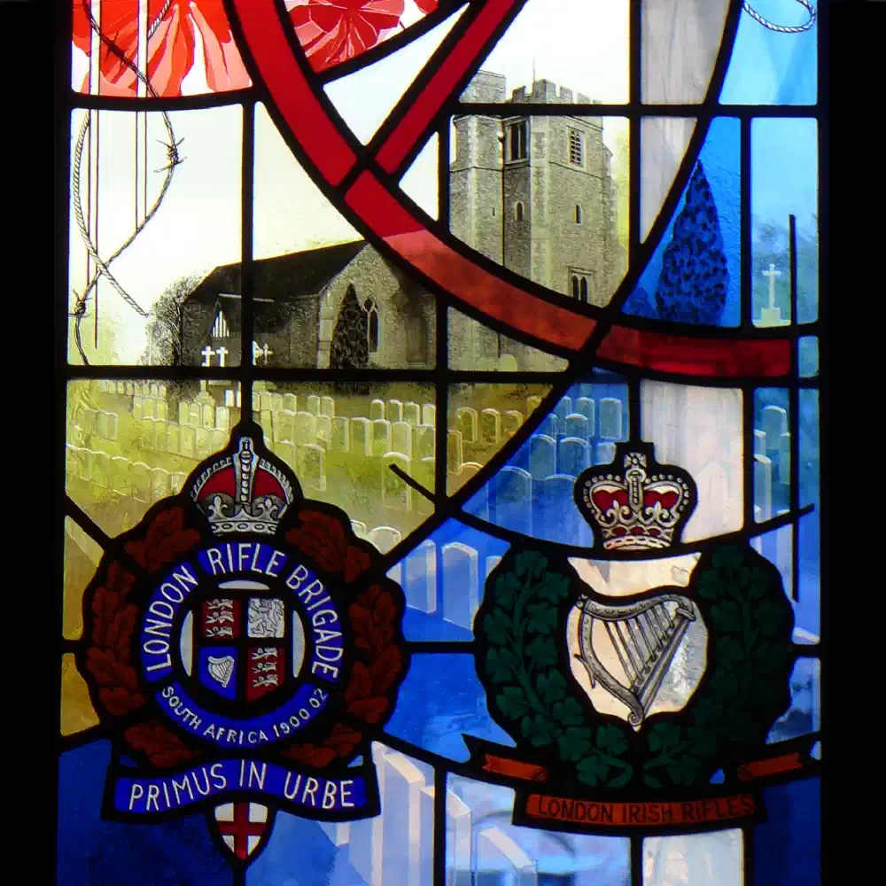 Ypres Memorial — stained glass by Ginkgo Glass